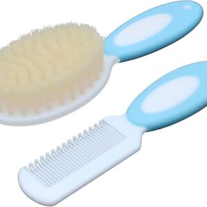 مجموعة فرشاة ومشط بشعيرات طبيعية